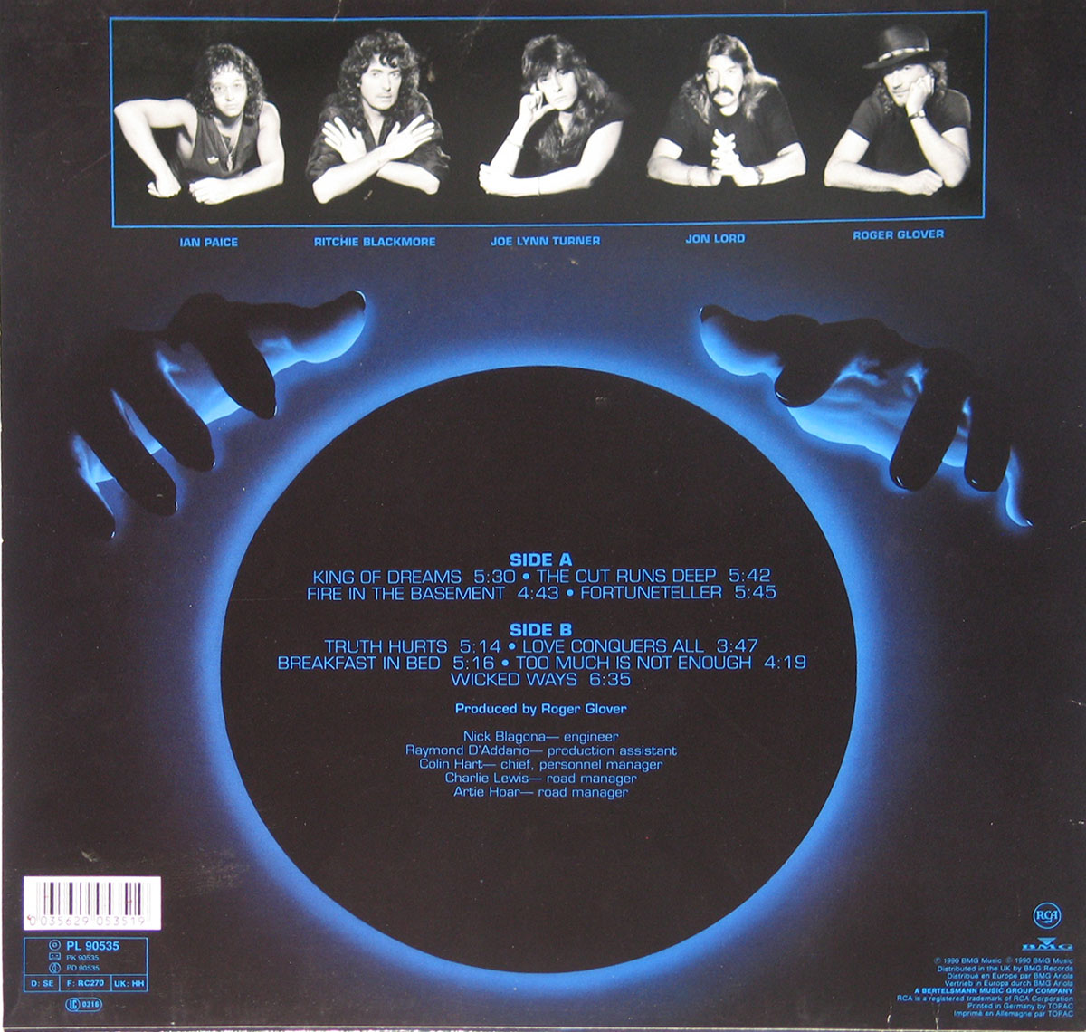 High Resolution #2 Photo DEEP PURPLE Slaves and Masters Germany 